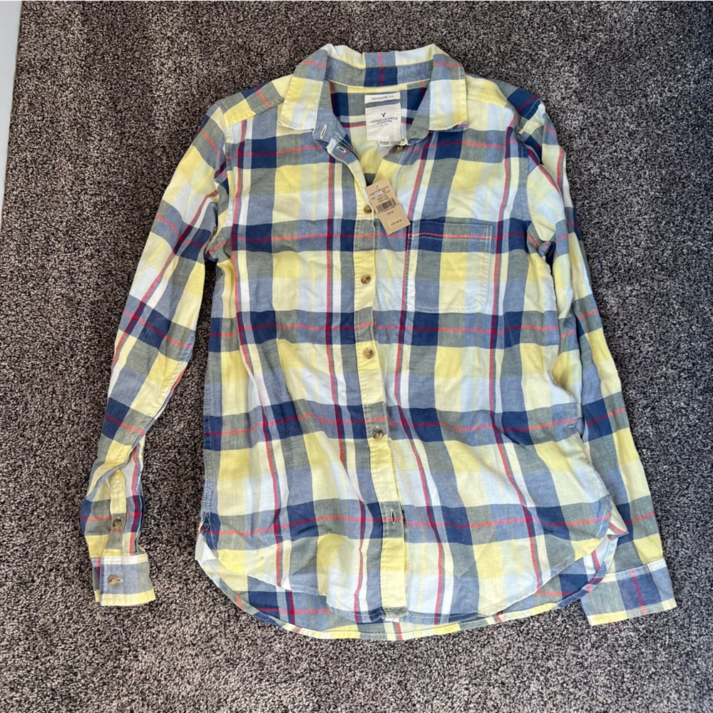 NWT American Eagle Flannel Boyfriend Fit